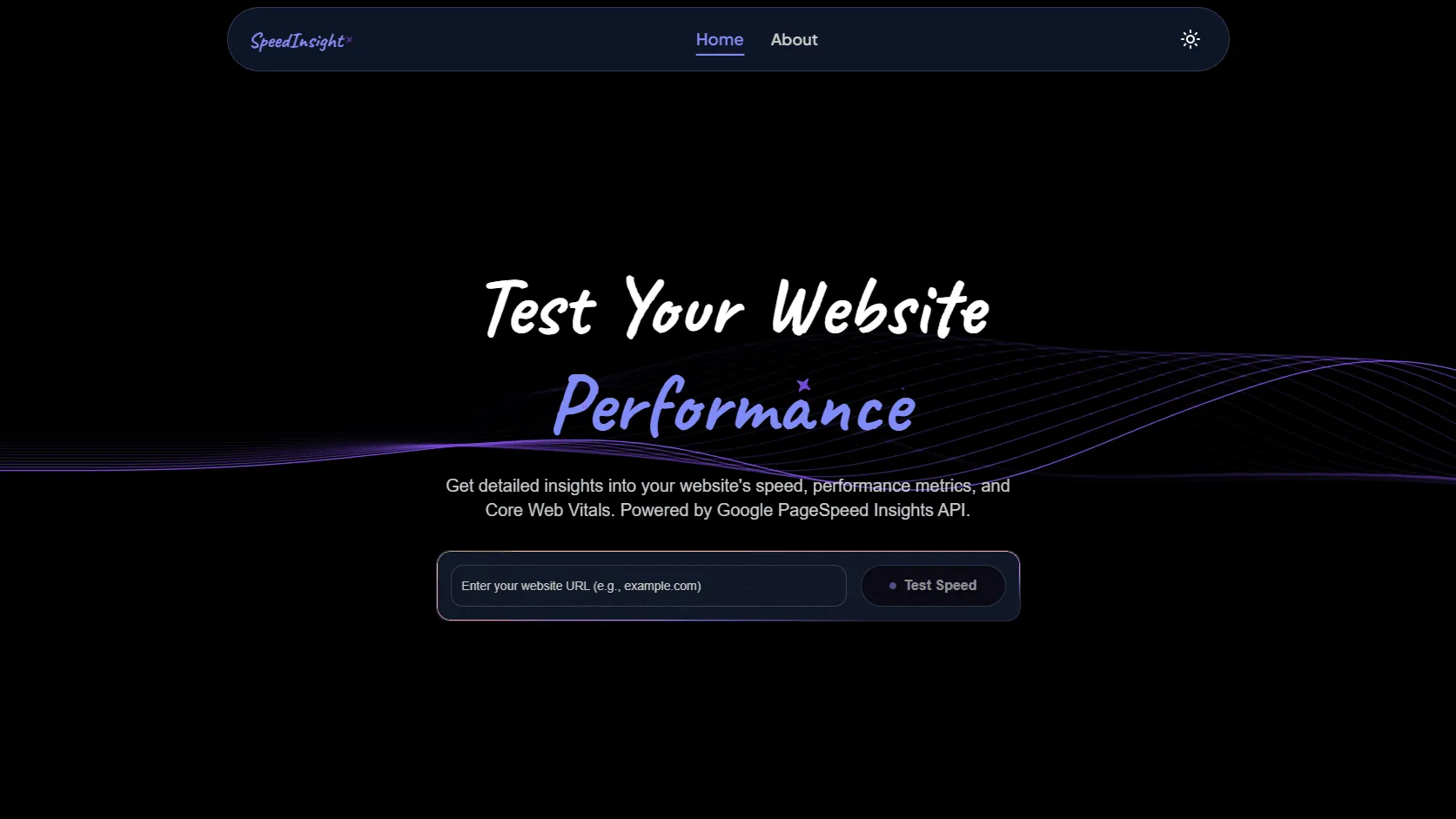 SpeedInsight Website